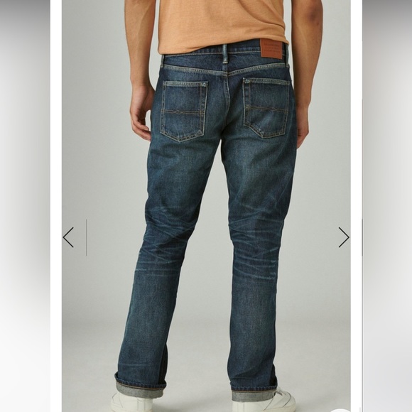NWOT Men’s Lucky Brand Jeans 363 distressed Vintage Straight Yellowstone 30x32 - Picture 5 of 15